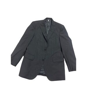 Emilio Yuste Tradicional Mens Black 100% Wool Blazer Sport Coat Spain Made 38R